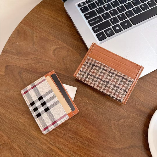 Yebo Fashion Luxury Quilted Wallet Card Case
