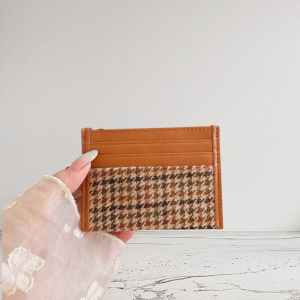 Elegant Quilted Card Holder Wallet for Women