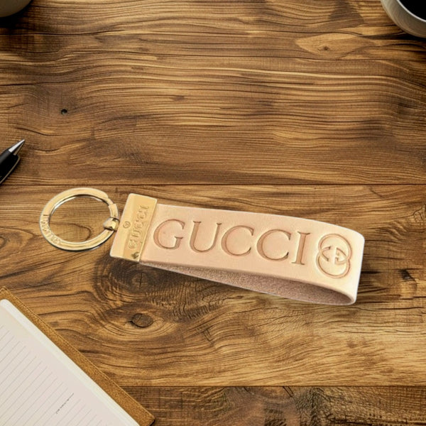 Luxury Designer-Inspired Metal Keychain