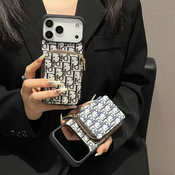 Luxury Magnetic Wallet Phone Case with Built-In Card Slot
