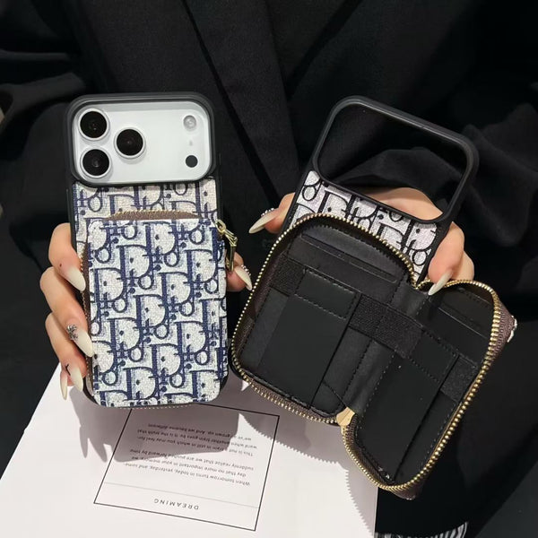 Luxury Magnetic Wallet Phone Case with Built-In Card Slot