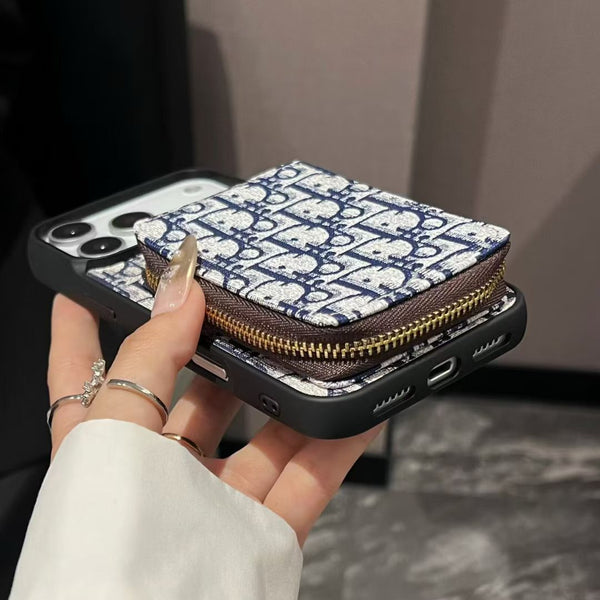 Luxury Magnetic Wallet Phone Case with Built-In Card Slot