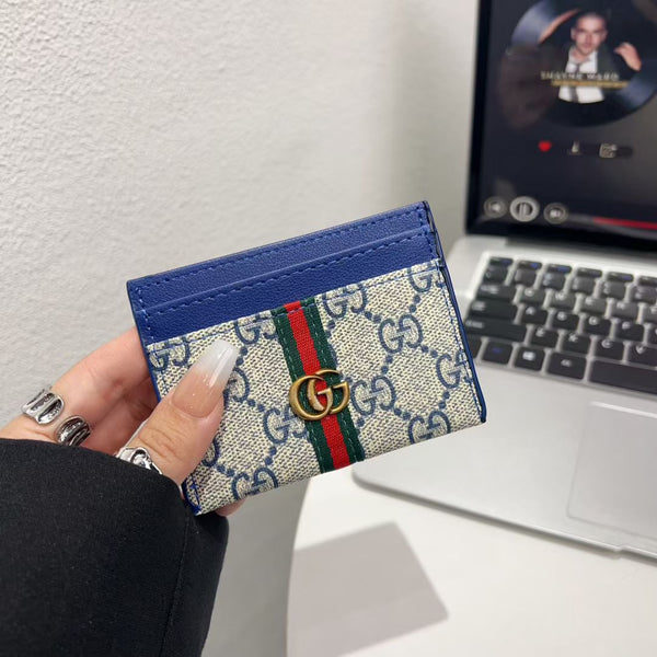 Minimalist Slim Wallet Card Holder with Fold-Over Design