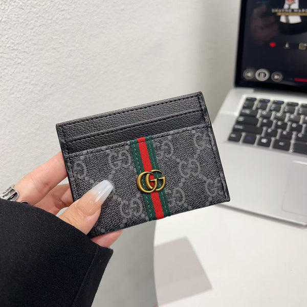 Minimalist Slim Wallet Card Holder with Fold-Over Design