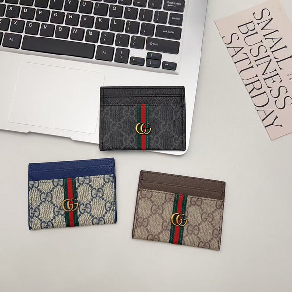 Minimalist Slim Wallet Card Holder with Fold-Over Design
