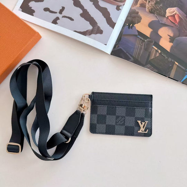 Premium Leather Slim Card Holder with Refined Stitched Finish