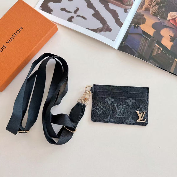 Premium Leather Slim Card Holder with Refined Stitched Finish