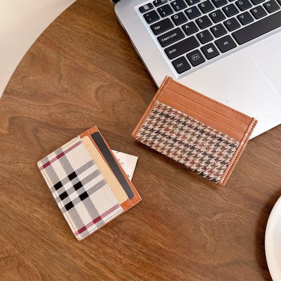Yebo Fashion Luxury Quilted Wallet Card Case