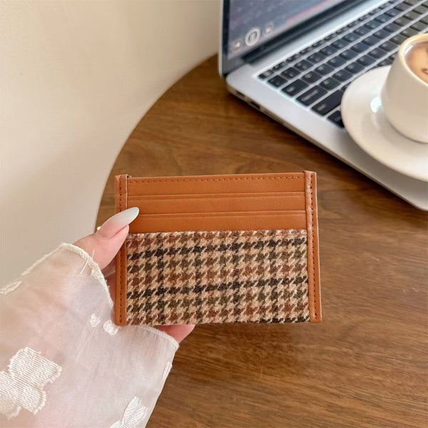 Yebo Fashion Luxury Quilted Wallet Card Case