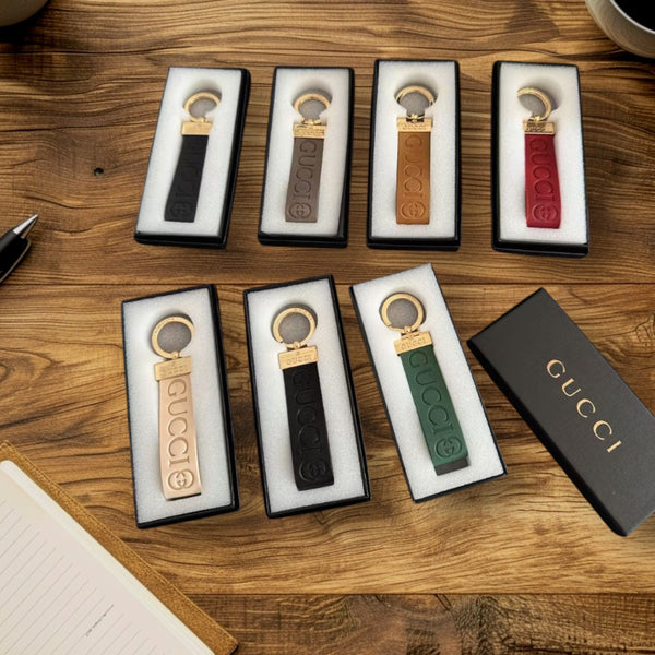 Luxury Designer-Inspired Metal Keychain