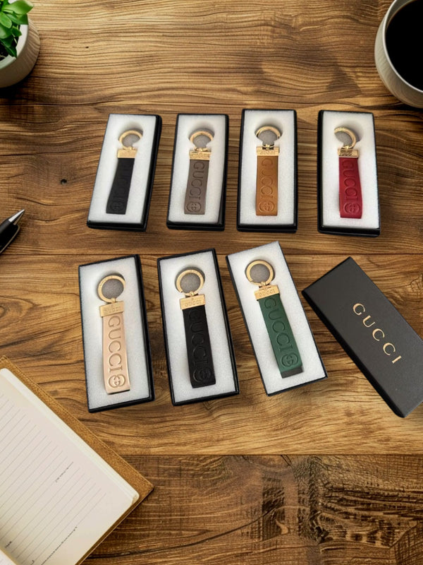 Luxury Designer-Inspired Metal Keychain
