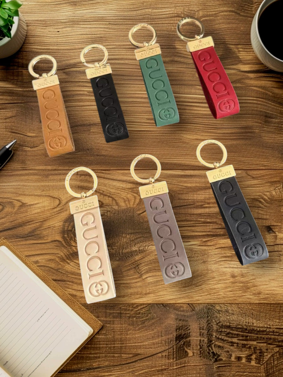 Luxury Designer-Inspired Metal Keychain