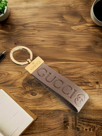 Luxury Designer-Inspired Metal Keychain