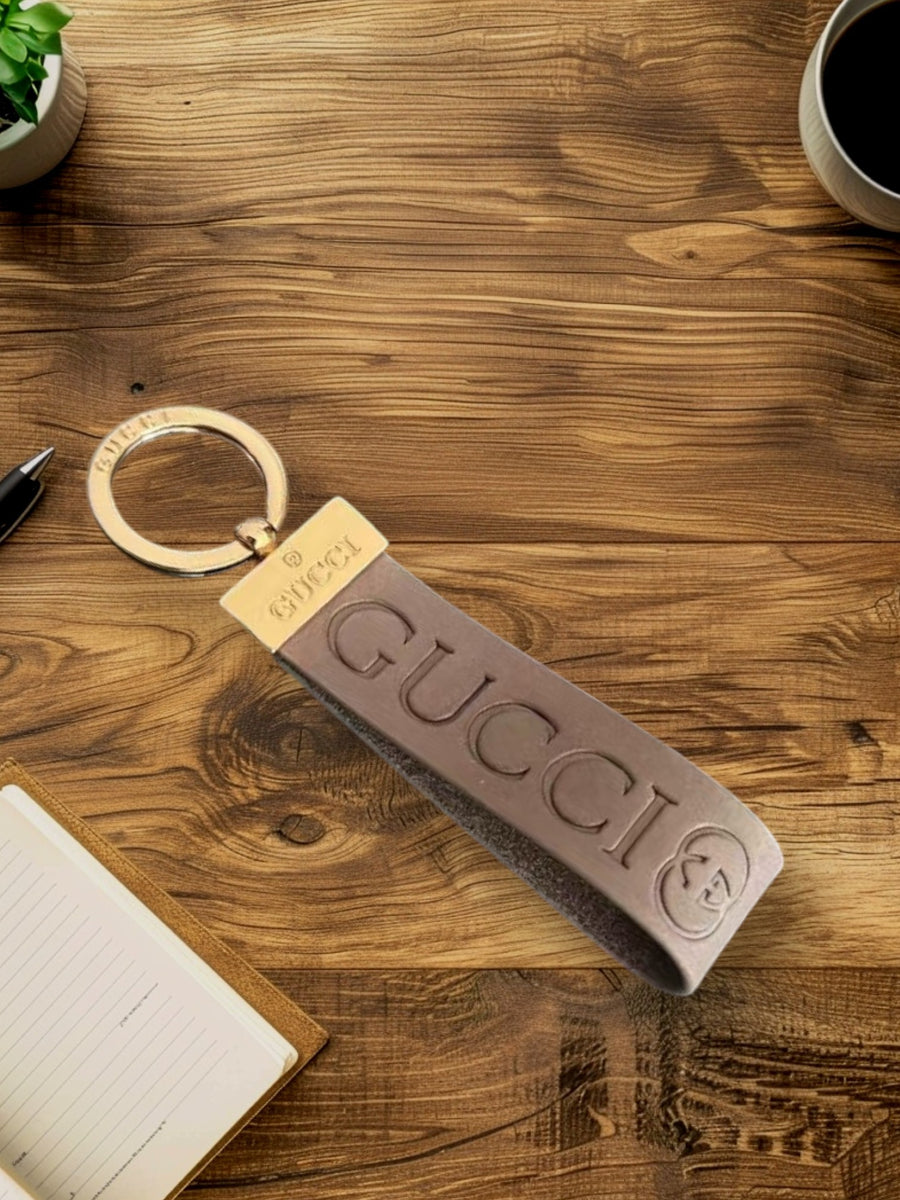 Luxury Designer-Inspired Metal Keychain