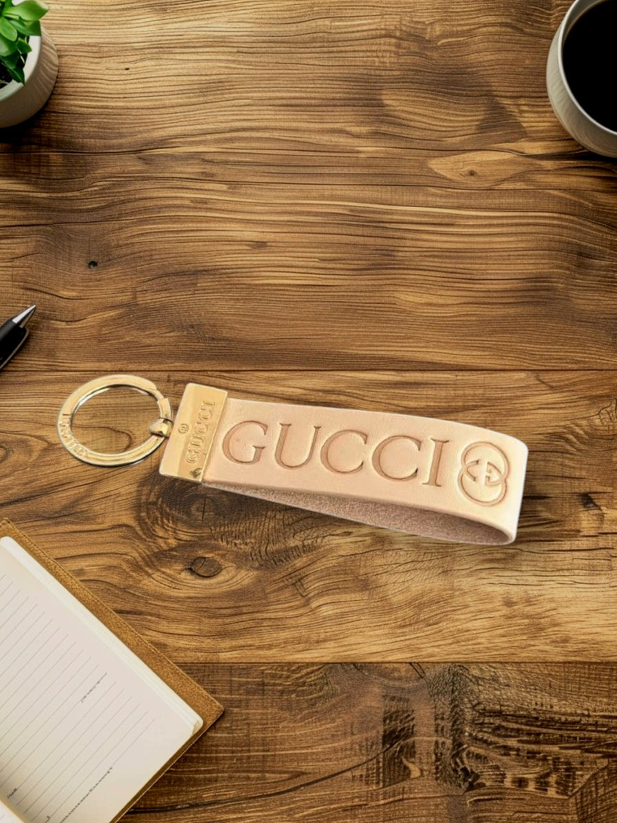 Luxury Designer-Inspired Metal Keychain