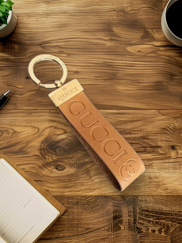 Luxury Designer-Inspired Metal Keychain