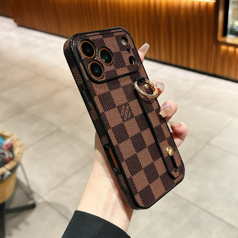 Luxury Shockproof Yebo Fashion iPhone Case with Hand Grip